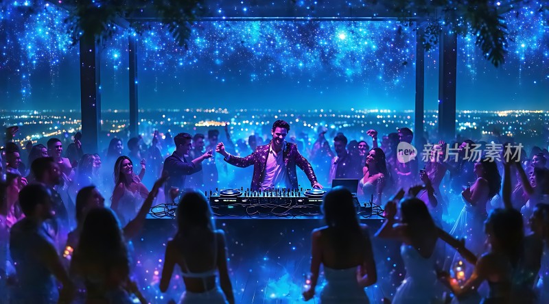 夜店狂欢DJ掌控全场