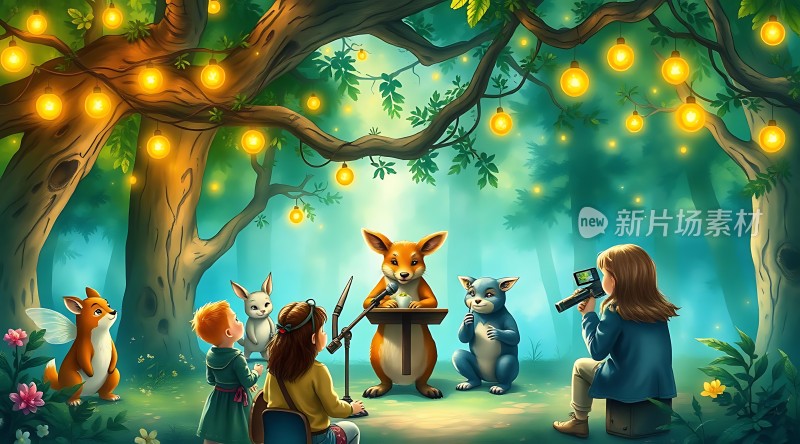 森林里的动物音乐会