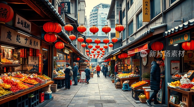 古街市集热闹非凡