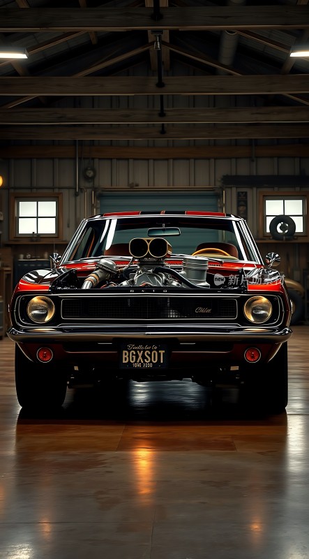 车库里的经典肌肉车