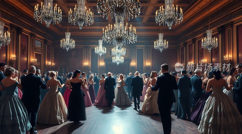 华丽舞会上的优雅时光