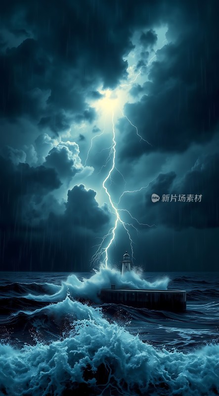 雷雨夜灯塔守护者