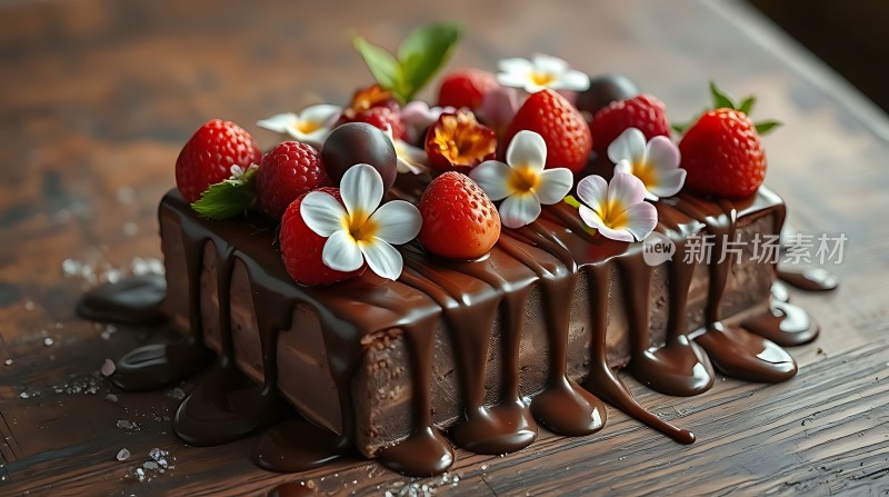 巧克力水果蛋糕