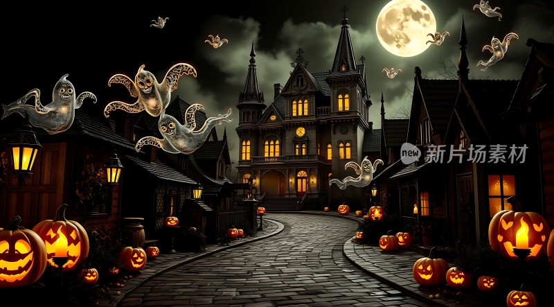 万圣节之夜幽灵小镇