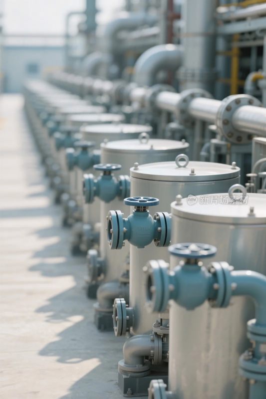 工业设备管道排列