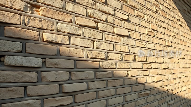 阳光下的砖墙纹理