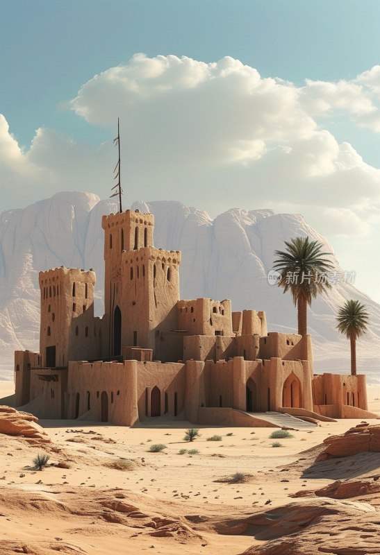 阿布扎比沙漠日落