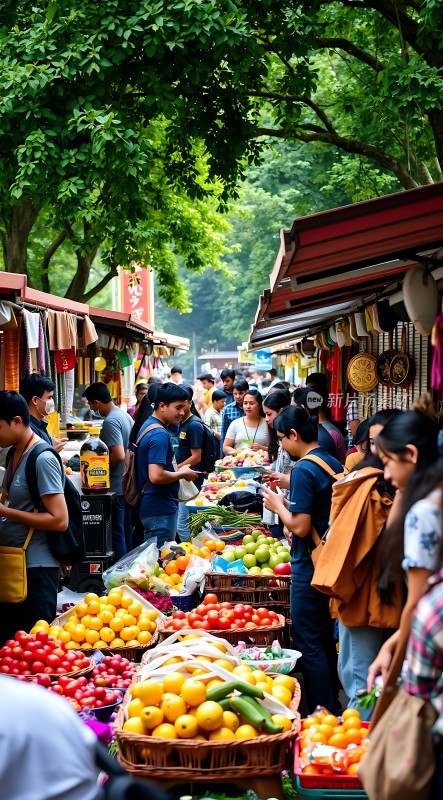 市场购物场景