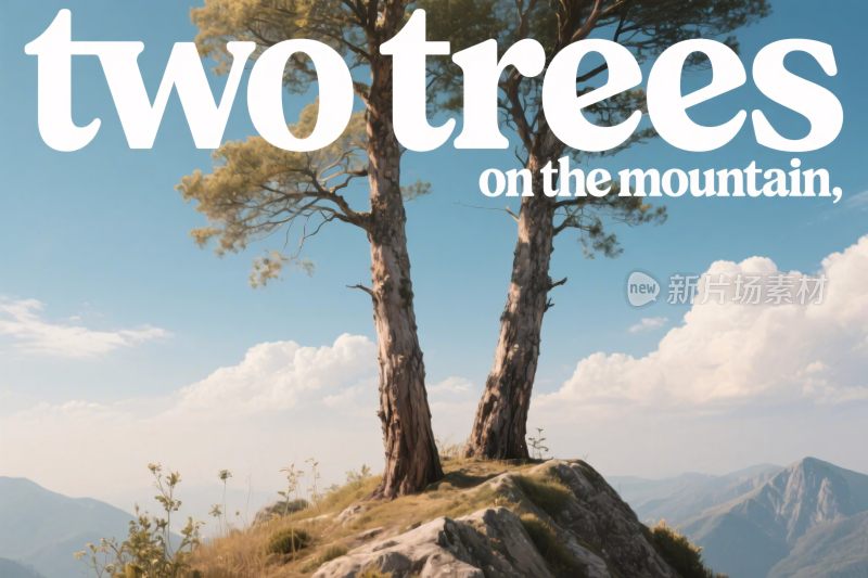 两棵山上的树