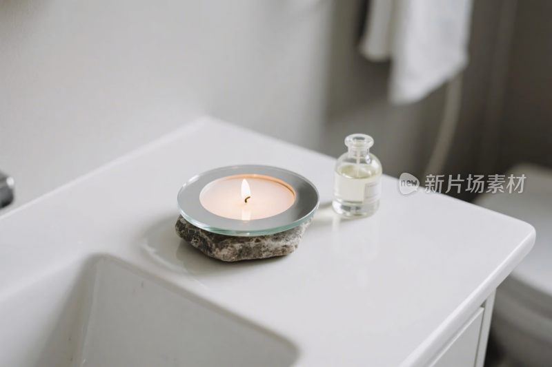 浴室洗手台蜡烛装饰