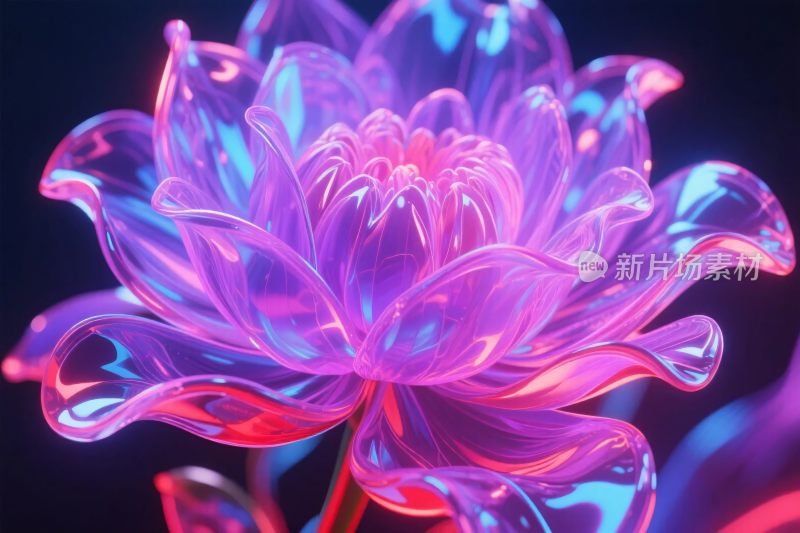 梦幻炫彩琉璃花朵