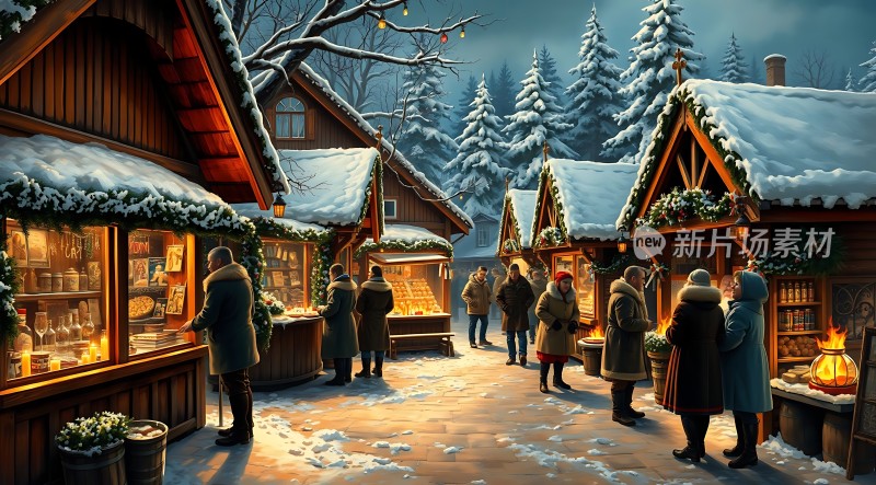 冬日集市暖意融融