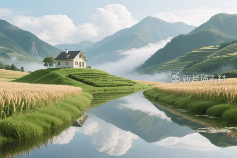 田园山水乡村风光