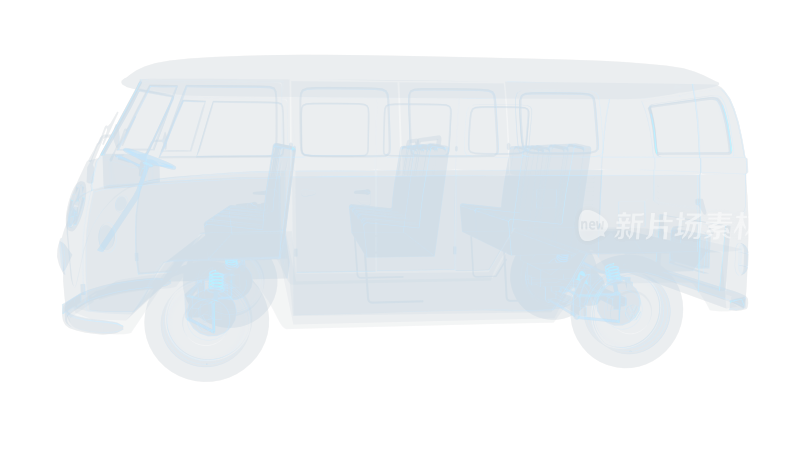 大众公交车巴士公共汽车公交VW Bus