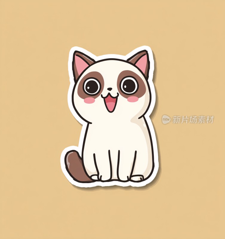 可爱卡通猫咪贴纸