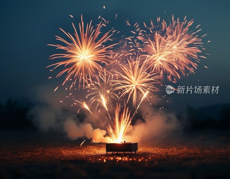 烟花璀璨夜空