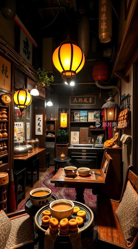 古色古香茶馆传统韵味尽在其中