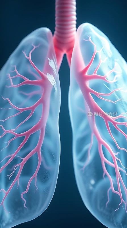 肺部血管系统解剖图