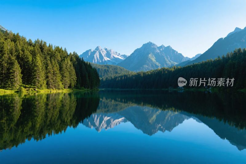 山水湖泊自然风光