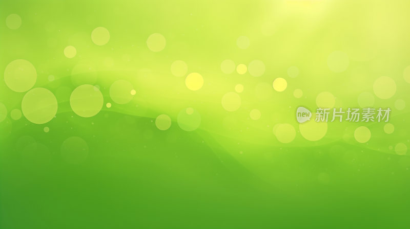 清新唯美绿色光斑背景