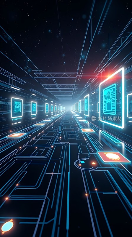 科技走廊未来世界的数据通道