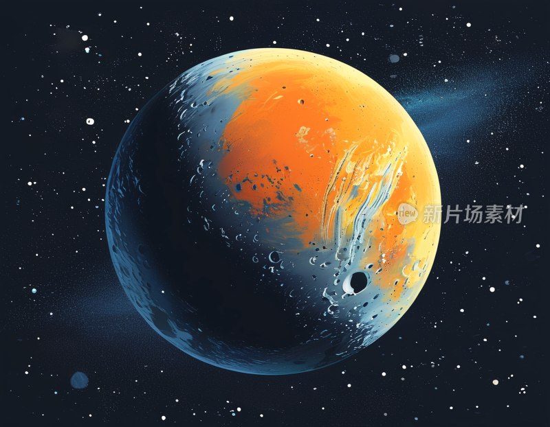 冥王星矢量插图