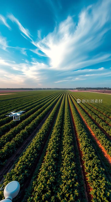 科技助力农业发展无人机监测农田作物生长情况