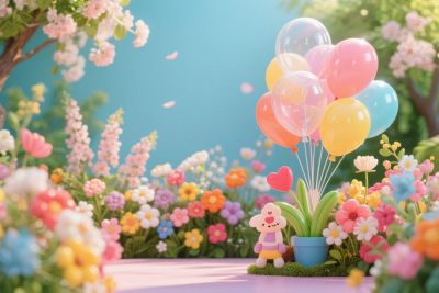 梦幻卡通小猪气球花园 梦幻卡通小猪气球花园