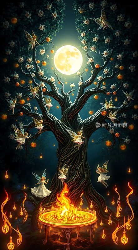 夜幕下的精灵之舞