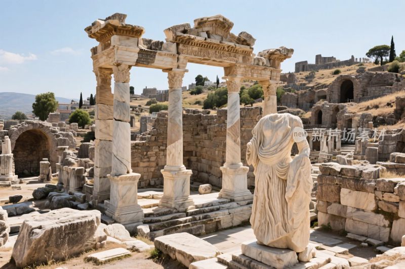 古遗址古迹雕像遗迹