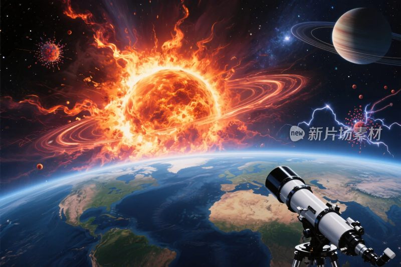 太空天体观测场景