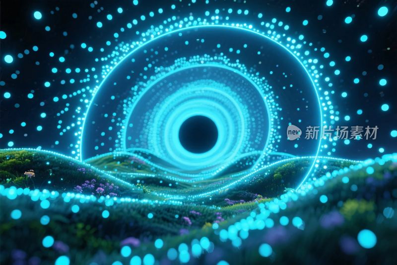 科幻环形光效场景