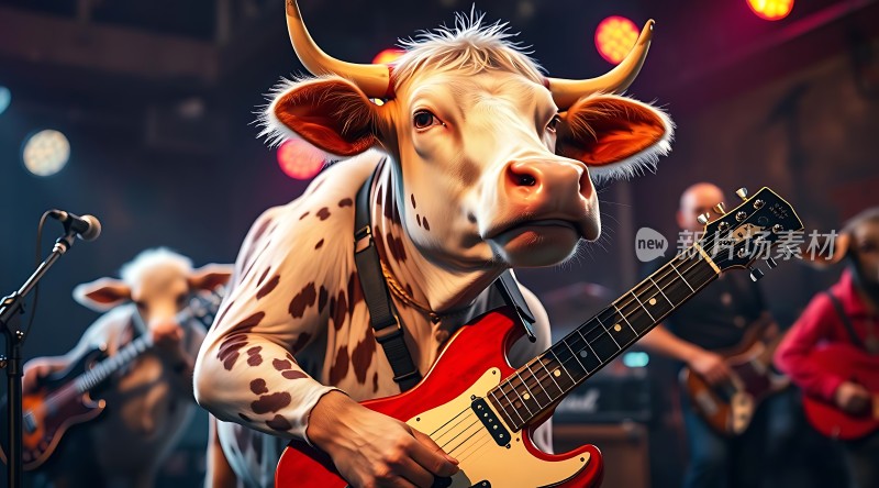 奶牛乐队现场演奏