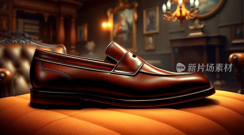 新片场素材 精致皮鞋展示