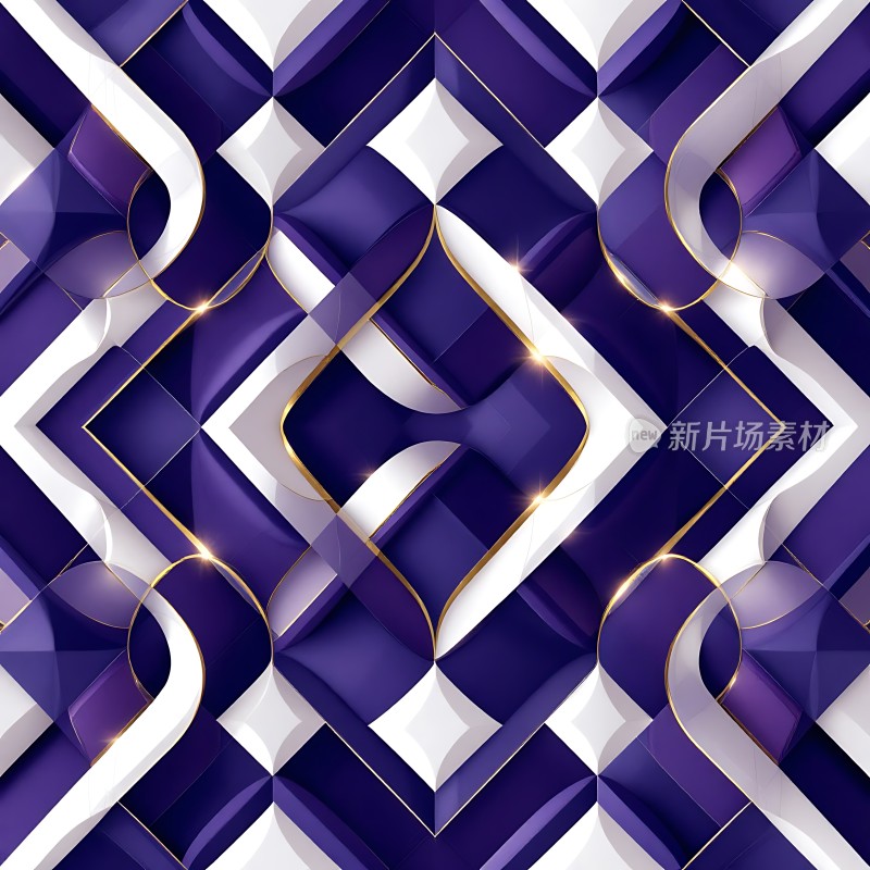 紫色几何艺术图案