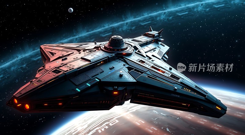 星际飞船启航探索未知宇宙