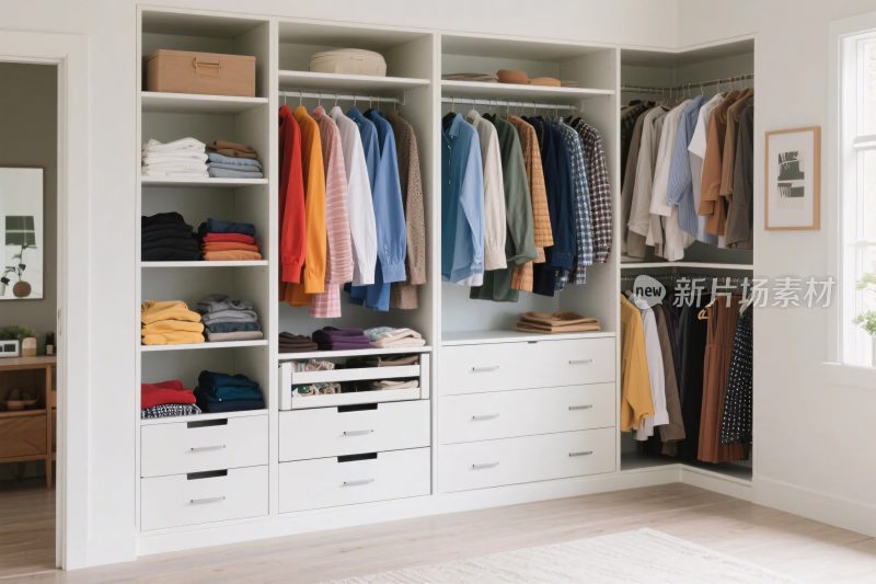 现代衣柜储物空间