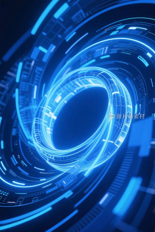 科技环形隧道视觉