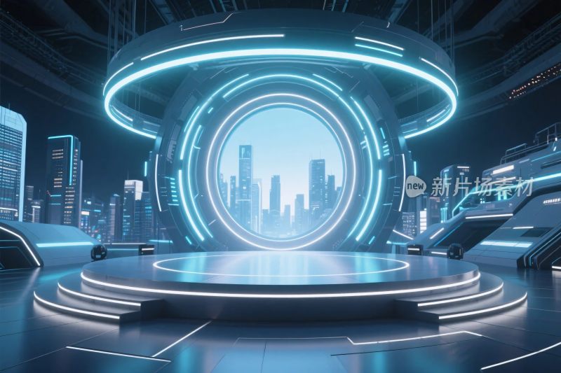 未来科技舞台场景