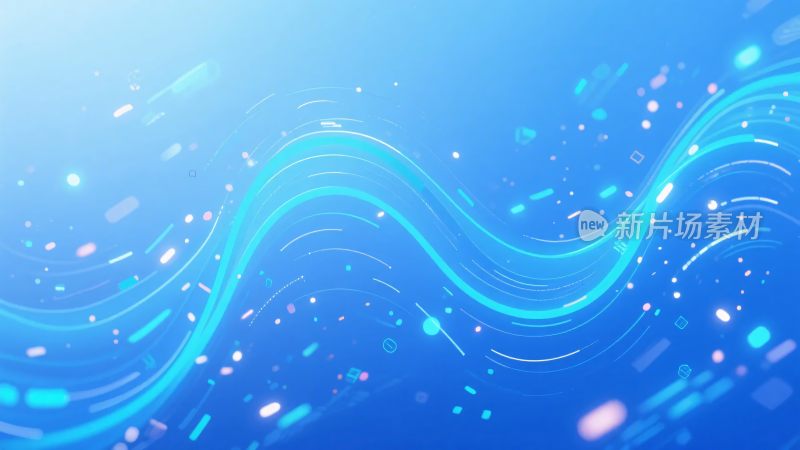蓝色动感线条背景图