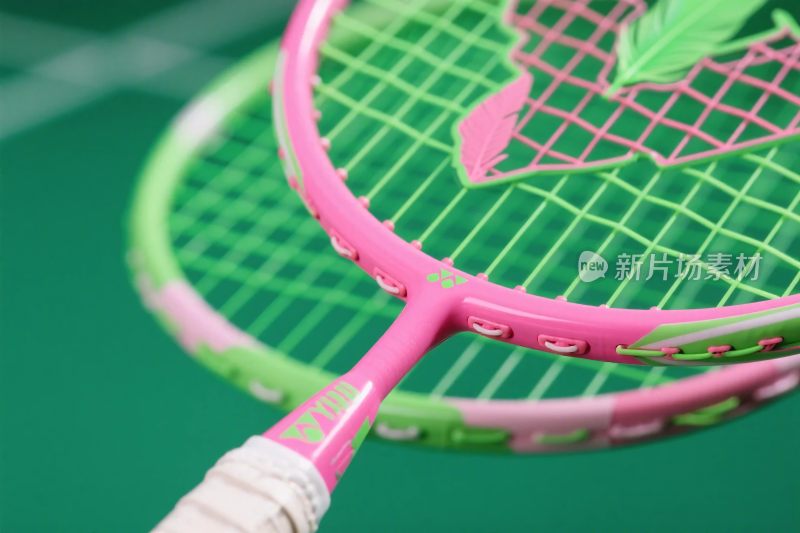 羽毛球拍特写