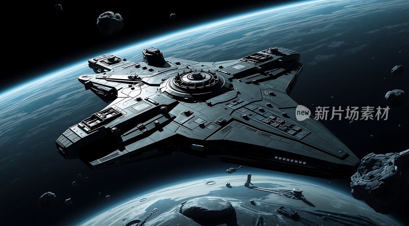 星际飞船遨游宇宙