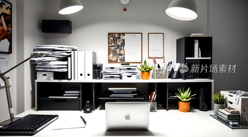 整洁现代的工作空间高效办公环境