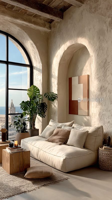 温馨简约风室内客厅场景