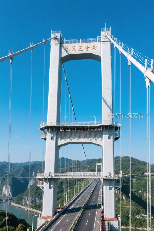 悬索桥景观摄影