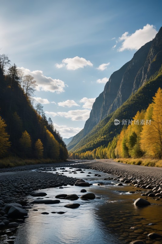 山在背景中高清图片