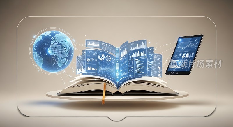 智慧学习地球、书本与科技融合的世界