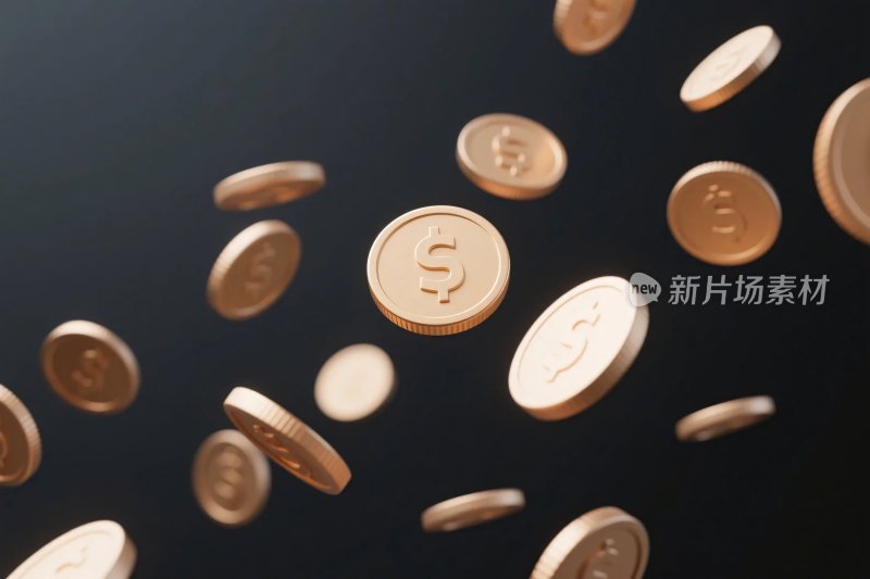 漂浮硬币货币特效