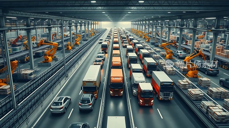 智能物流中心机器人与卡车协同作业