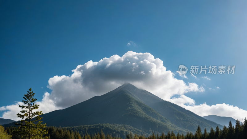 一座大高山清风景图片